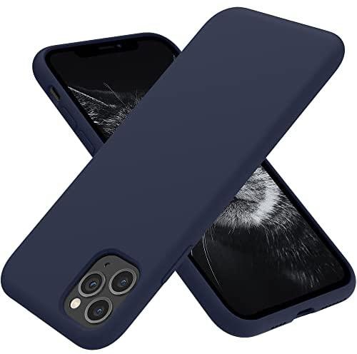 OTOFLY iPhone 11 Pro Max Case,Ultra Slim Fit iPhone Case Liquid Silicone Gel Cover with Full Body Protection Anti-Scratch Shockproof Case Compatible with iPhone 11 Pro Max (Midnight Blue)