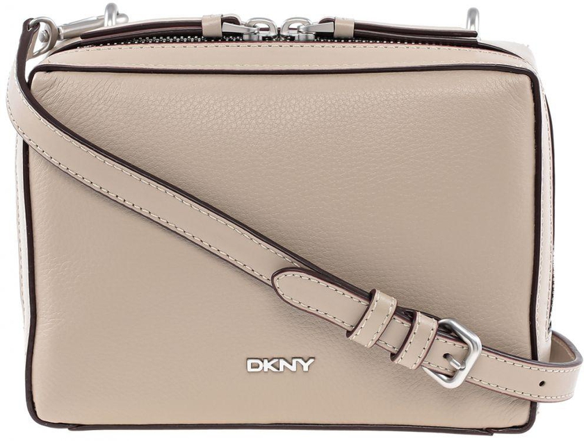 DKNY R2610901-233 Soft Pebble Mini Box Crossbody Bag for Women - Leather, Soft Desert