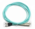 SC-FC 50/125 OM3 Multimode Duplex Fiber Optic Patch Cable - 2 Sizes (Blue)