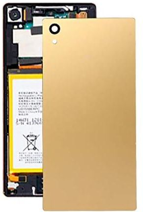 زوزل غطاء بطارية احتياطية من سوني لهاتف سوني اكسبيريا Z5 بريميوم (اسود) قطع غيار سوني (اللون: ذهبي)