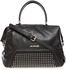 Moschino JC4313PP0JKS0000 I Love Studs Satchel Bag for Women - Black
