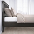 HEMNES Bed frame, black-brown, Lönset, 90x200 cm