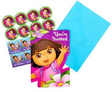 32-Piece Dora's Flower Adventure Invitation Card Set