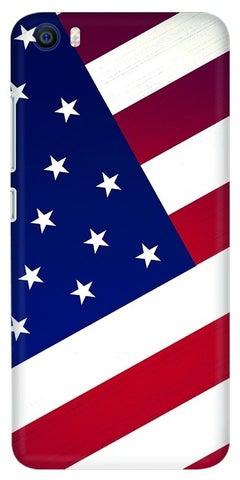 غطاء محكم رفيع فاخر ذو مظهر غير لامع لهاتف شيومي إم آي 5 علم الولايات المتحدة