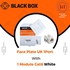 Black Box Faceplate 1Port UK With 1Module Cat6 White