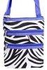World Traveler Purple Zebra Small Hipster Cross-body Bag