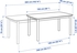 STRANDTORP / UDMUND طاولة و 4 كراسي - بني/Viarp بيج/بنّي ‎150/205/260x95 سم‏