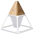 Pyramid Ultrasonic Silent 3 Color LED Night Humidifier - 140ml, Wood Grain