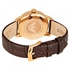 Emporio Armani Retro Women's Brown Dial Leather Band Watch - AR1619