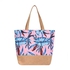 Crucio Eco-Friendly Folding Big Size Women Tote Handbag Ladies Casual Flower Printing Canvas Graffiti Shoulder Linen Bag Canvas beach bag