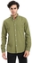 Andora Button Down Collar Long Sleeves Shirt - Jungle Green
