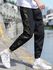 Men's Active Pants Drawstring Waist Camouflage Pattern Patchwork Ankle-tied Pants