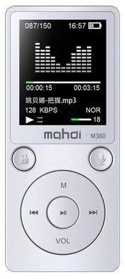 Generic 8G 1.8 inch MP4 Player Metal MP4 Music Player Mahdi M360 HD Screen OTG Built-in Speaker Support Video Music Recording Picture FM (Silver) DNSHOP