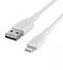 BELKIN braided cable USB-A - Lightning, 1m, white | Gear-up.me