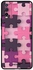 Protective Case Cover For VIVO Y20S 5G Pink Puzzle