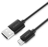 Aukey 30cm Micro USB Cable Support 2.4A And Quick Charge 3.0 And 480Mbps Data Transfer - Black Color