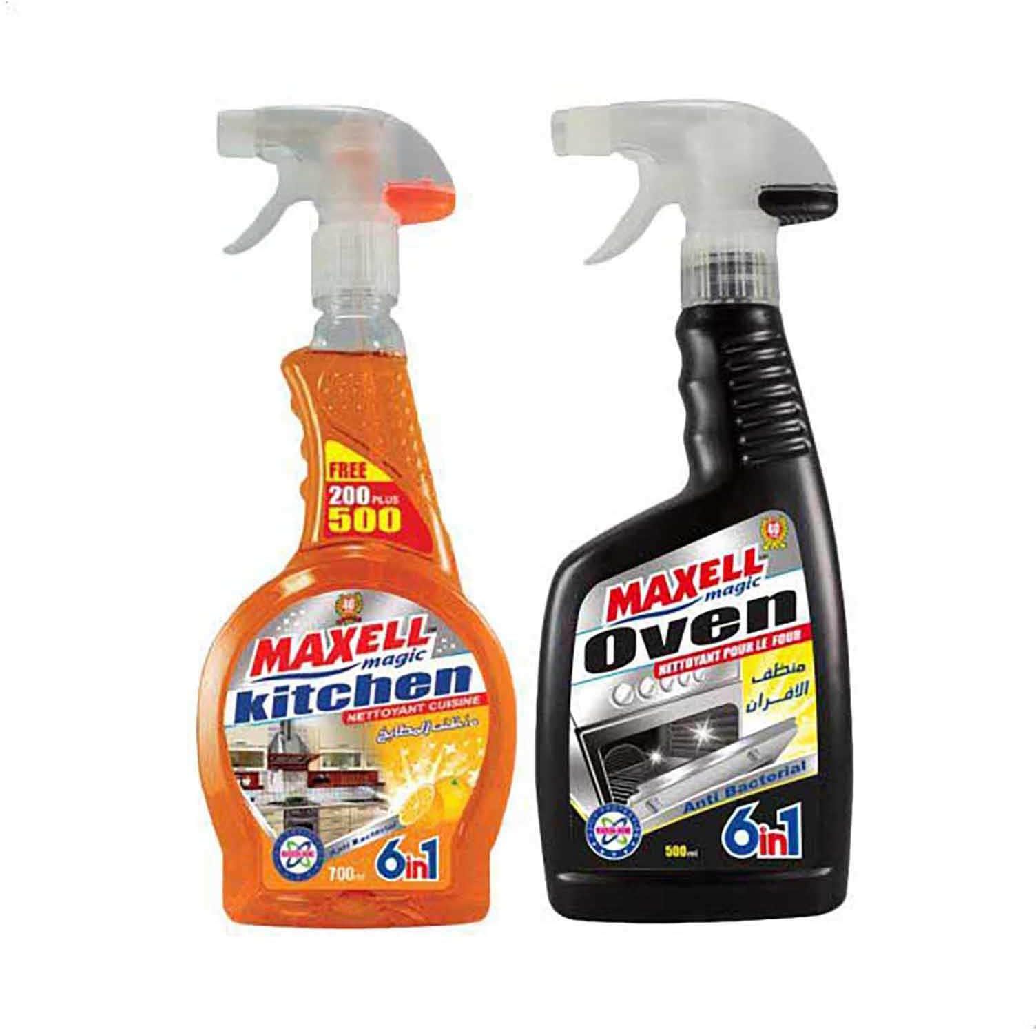 Maxell Magic Kitchen Cleaner - 700 ml + Oven Cleaner - 500 ml