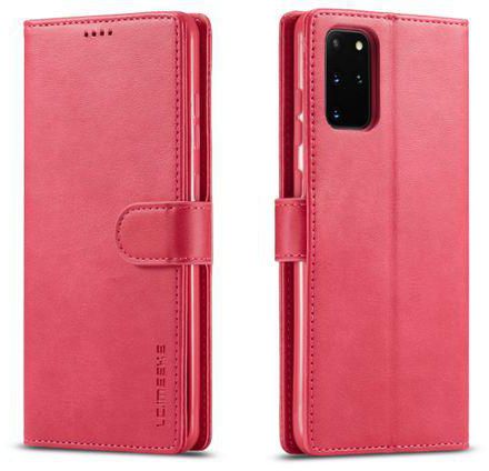 For Galaxy S20+ LC.IMEEKE Calf Texture Horizontal Flip Leather Case, With Holder & Card Slots & Wallet & Photo Frame(Red)