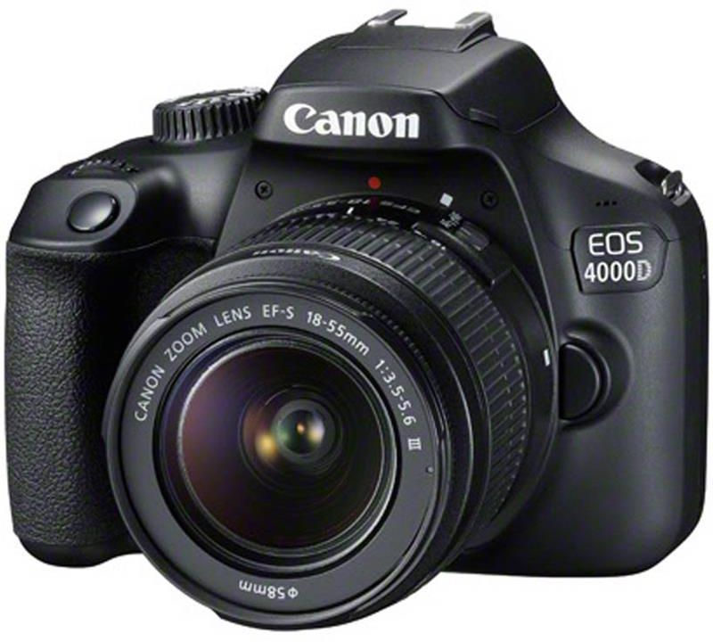 Canon EOS 4000D Camera and EF-S 18-55 mm Lens