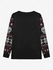 Gothic Christmas Snowflake Skulls Knitted 3D Print T-shirt and Jogger Pants Pajama Set For Men - 2xl