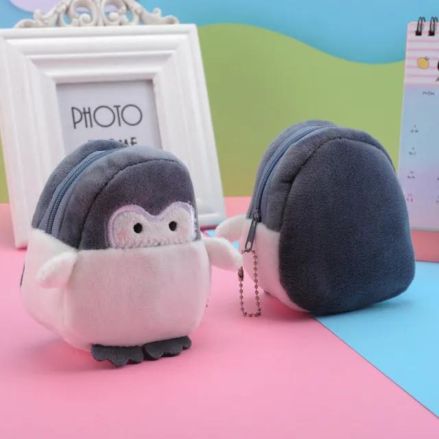 New Supply Cute and Cute Little Penguin Coin Purse Lipstick Bag Data Line Bag Coin Purse Coin Pouch Kids Pures and Bags