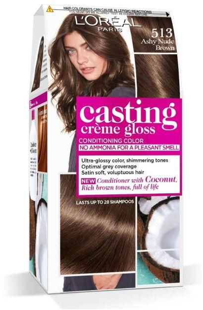 Loreal Paris Casting Creme Gloss Hair Color - 513 Ashy Nude Brown