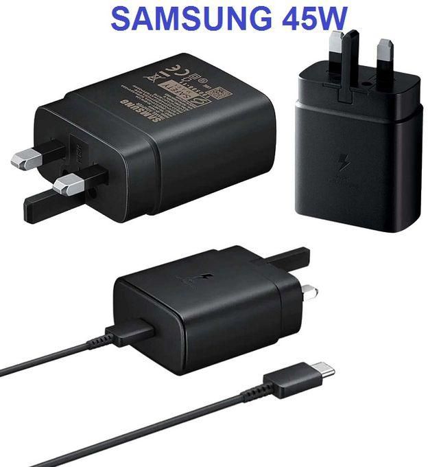 Samsung Super Fast 45W For S22/S22 Ultra/S22+/S21/S21 Ultra/S21+/S20/S20 Ultra/Note 10 Plus/Note 20 Ultra/Z Fold 4/Fold 3/Z Flip 4/Flip 3 5G, A53 USB C Charger