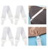 4-Piece Adjustable Bed Sheet Straps White 20x2.5centimeter