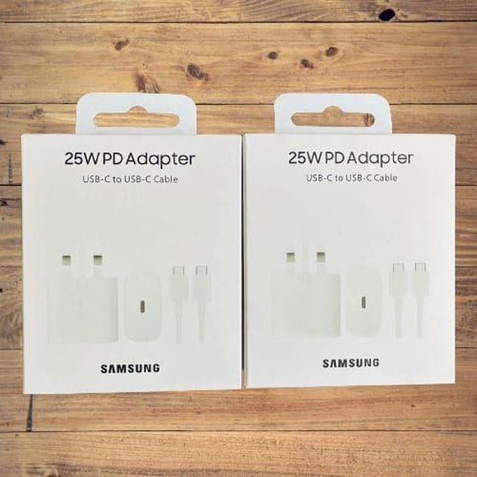 Samsung Galaxy A32 25W Super Fast CHARGER USB C-C CABLE-white