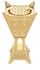 مبخرة عصرية فاخرة بوعاء متحرك آمن باللون الذهبي 22.5×11.5سم