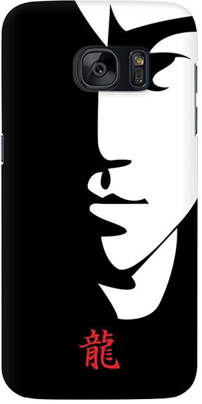 Stylizedd Samsung Galaxy S7 Edge Premium Slim Snap case cover Matte Finish - Tibute - Bruce Lee (Black)