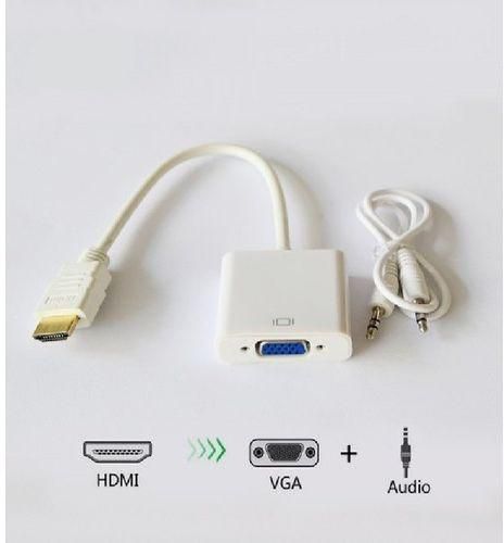  HDMI To VGA Adapter Converter +Free Audio Cable