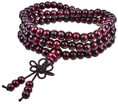 Unisex Natural Sandalwood Beads Wood Bracelet (2724327877319)