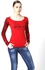 T Shirt For Women By Kalimah, Red,Xs