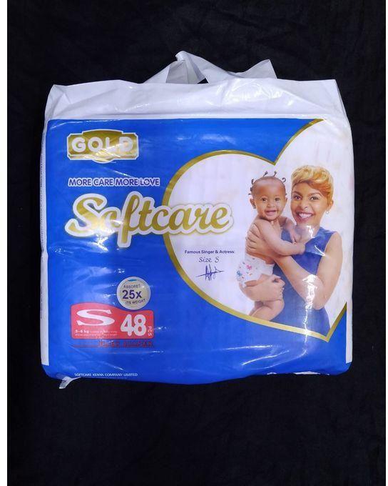 Softcare Baby Diapers - Small(3-6Kg) - 48 Pieces