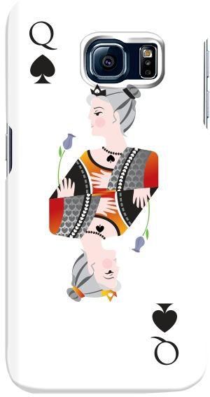 Stylizedd  Samsung Galaxy S6 Edge Premium Slim Snap case cover Matte Finish - Queen of Spades  S6E-S-94M