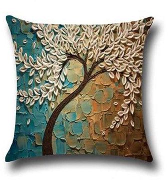 Floral Printed Cushion Cover Multicolour 45x45centimeter