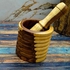 General Pestle Or Pestle 12 Cm High, 12 Cm In Diameter Handmade From Healthy Wood 100% Natural From The Heart Of The Sarsoo Tree