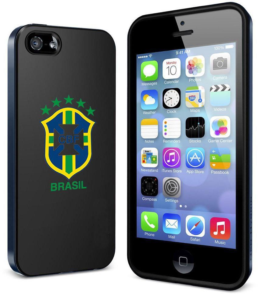 Margoun CBF Brasil Hardshell Back Case Cover For Apple iPhone 5-5S (Black)