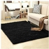 Generic Fluffy Carpet - 5*8- Black-Extremely Comfortable