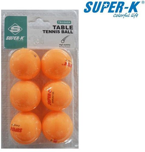 Super-K Table Tennis Ball Packet Of 6 Pieces