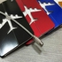 Universal 1PCS Aluminum Travel Luggage Tag Boarding Aircraft Plane Shape Suitcase Tag