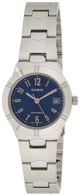 Get Casio  ‎ LTP-1241D-2A2DF Analog Casual Watch, Stainless Steel Strap, For Women - Silver with best offers | Raneen.com