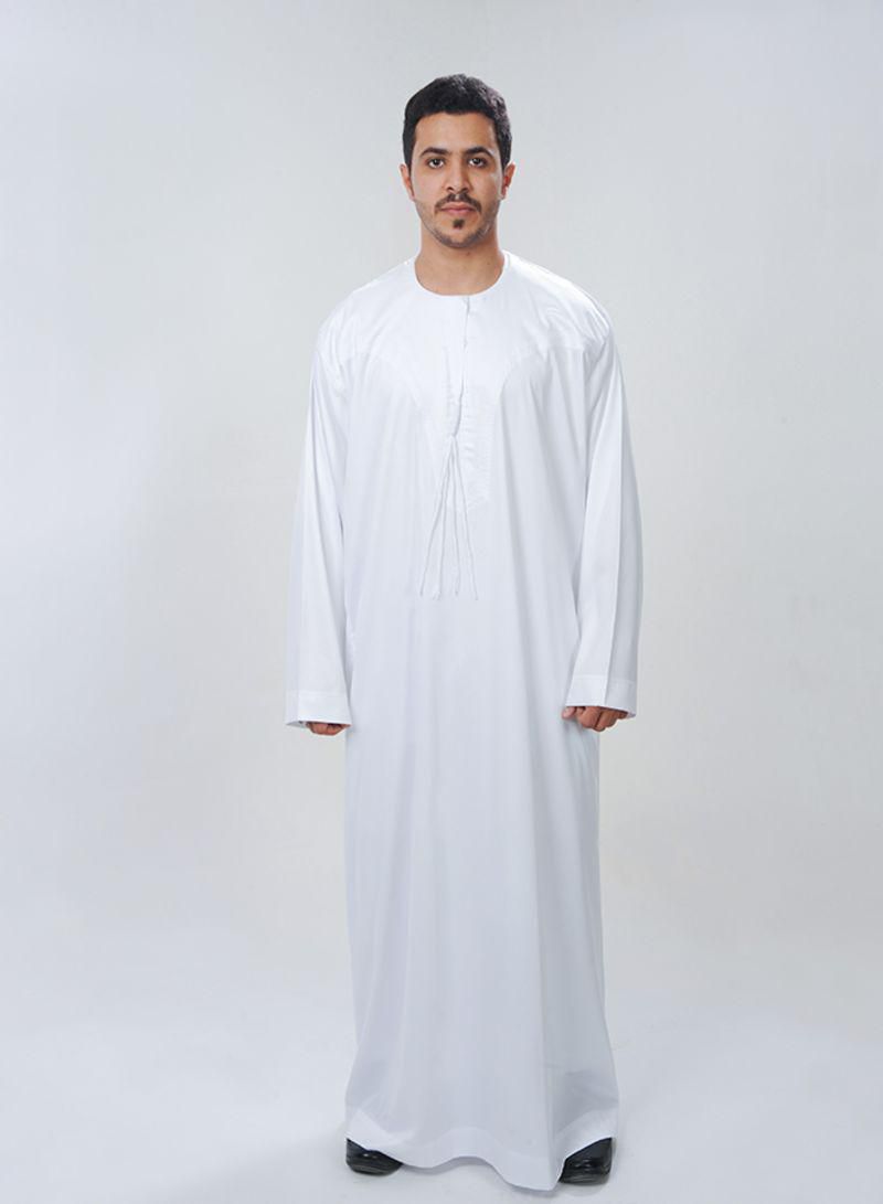 Thobe Omani Jalabiya White price from noon in Saudi Arabia - Yaoota!