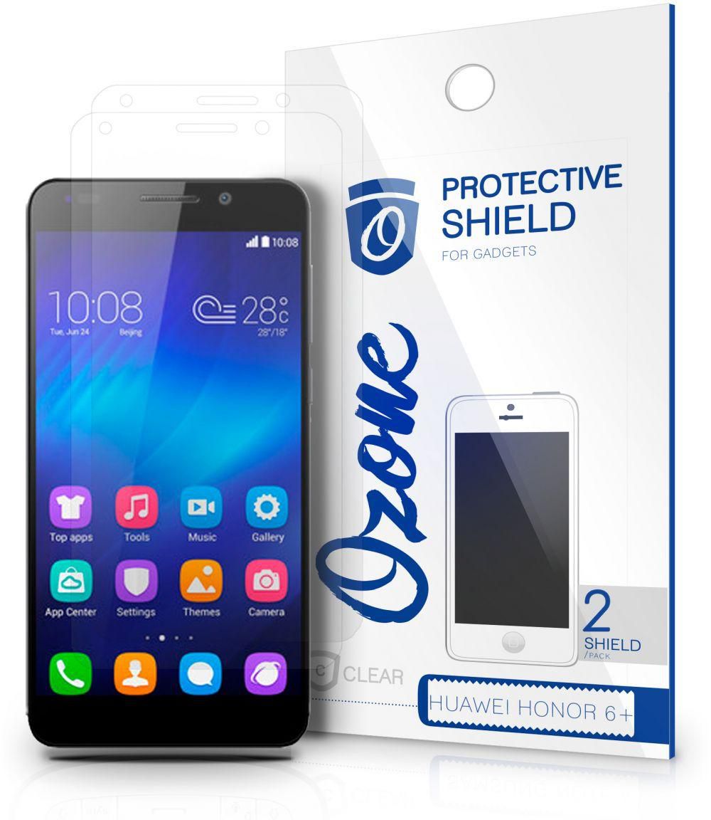OZONE Crystal Clear HD Screen Protector Scratch Guard for Huawei Honor 6Plus  (Pack of 2)