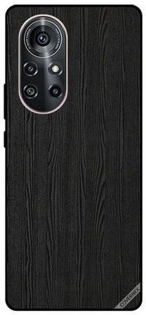 Wooden Pattern Protective Case Cover For Huawei Nova 8 Pro 5G Black