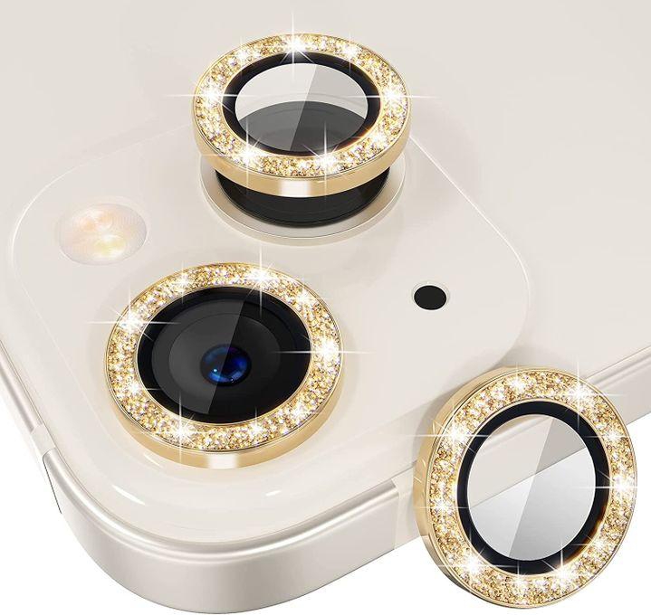 IPhone 13 Mini & Iphone 13 New Diamond Camera Lens Protector - Gold