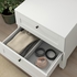 PLATSA Chest of 2 drawers - white/Sannidal white 60x57x53 cm
