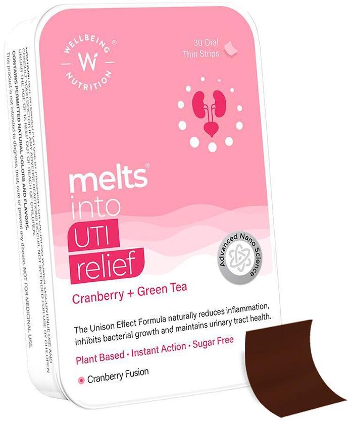 Wellbeing Nutrition - Melts UTI Relief for Urinary Tract Infections