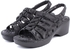 LARRIE Ladies Comfort Strappy Sandals - 4 Sizes (Black)